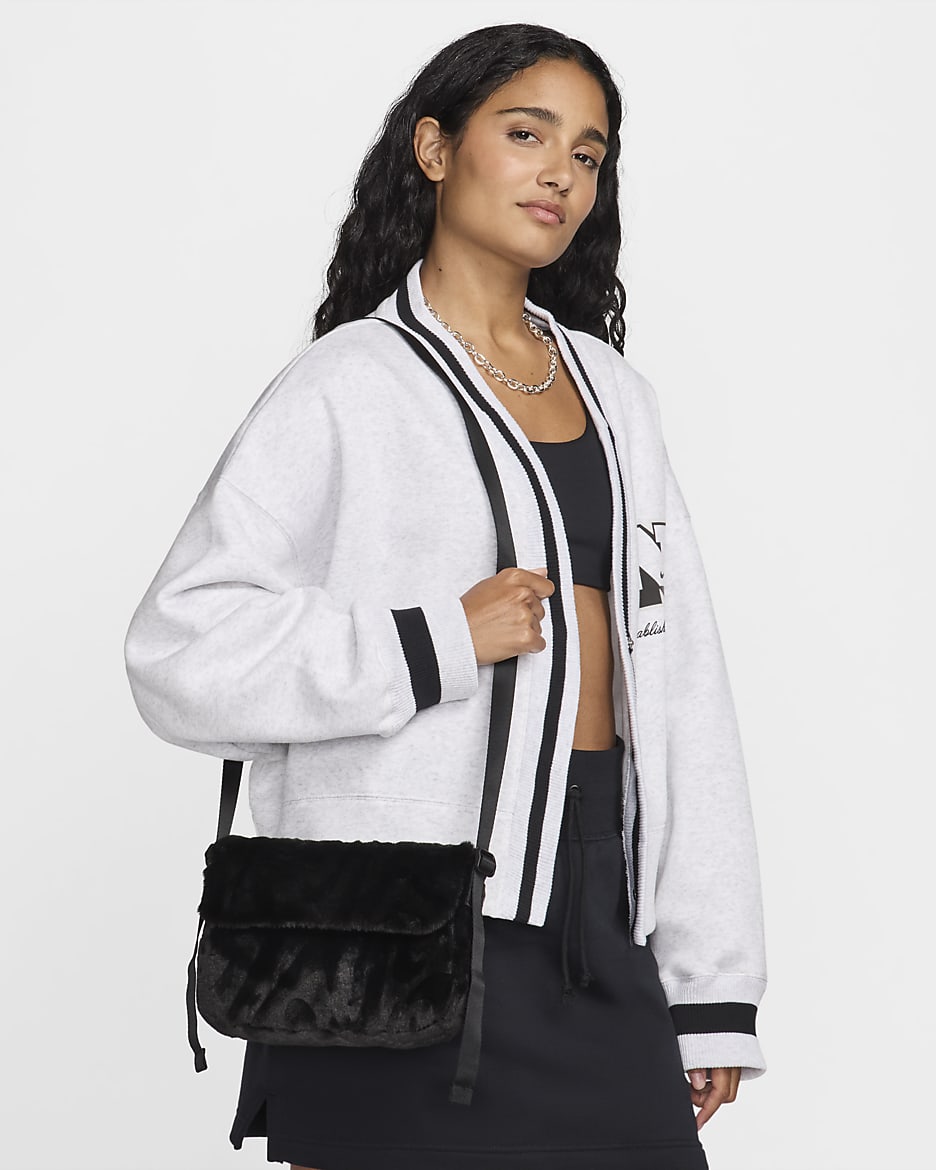 Nike faux online fur tote